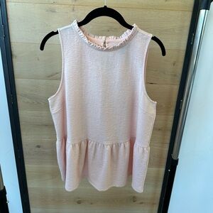 Banana Republic Light Pink Sleeveless Blouse
